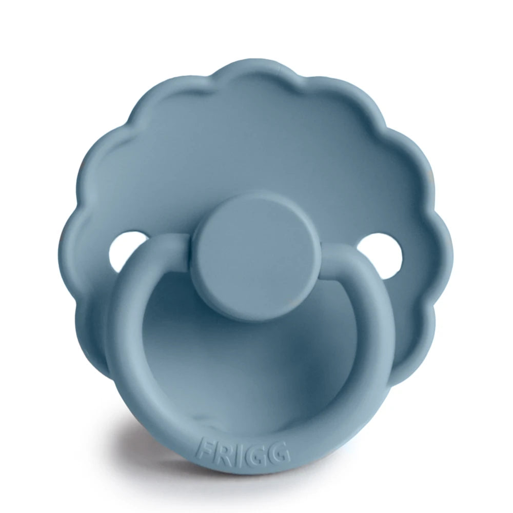 FRIGG Round Pacifier - Daisy Silicone Size 1 - Glacier Blue