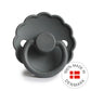FRIGG Round Pacifier - Daisy Silicone Size 2 - Graphite