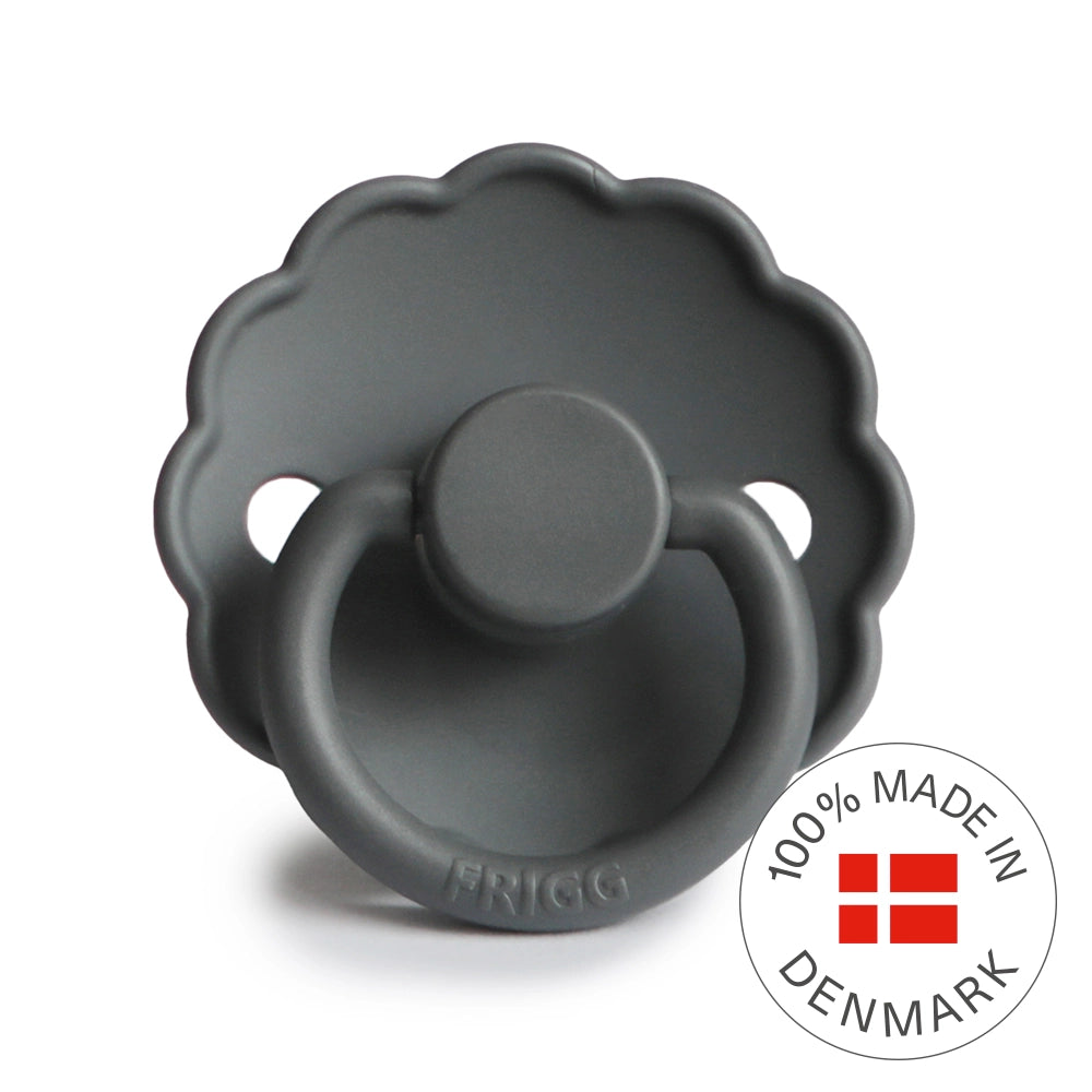 FRIGG Round Pacifier - Daisy Silicone Size 1 - Graphite