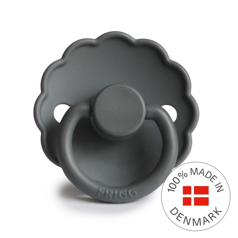 FRIGG Round Pacifier - Daisy Silicone Size 2 - Graphite