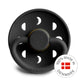 FRIGG Round Pacifier - Moon Phase Latex Size 2 - Jet Black