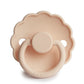 FRIGG Round Pacifier - Daisy Silicone Size 2 - Pink Cream