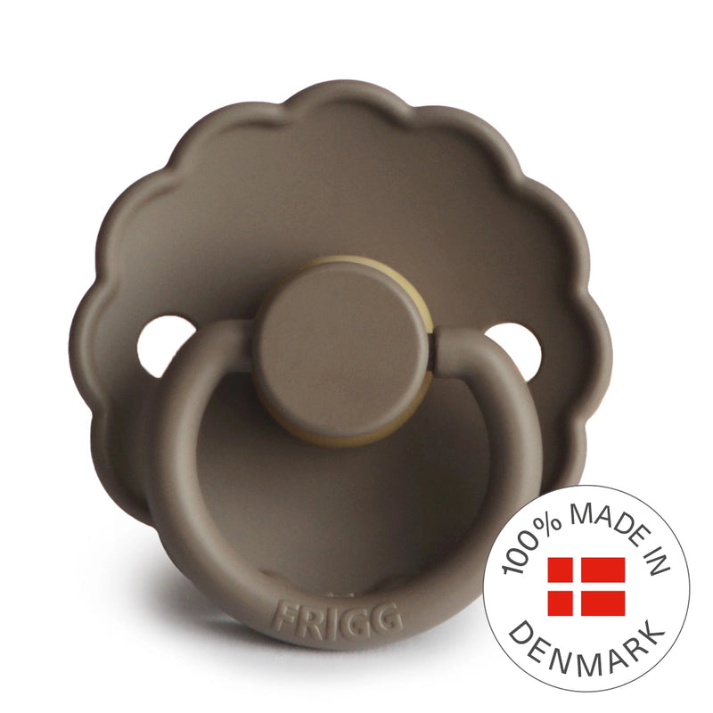 FRIGG Round Pacifier - Daisy Latex Size 1 - Portobello