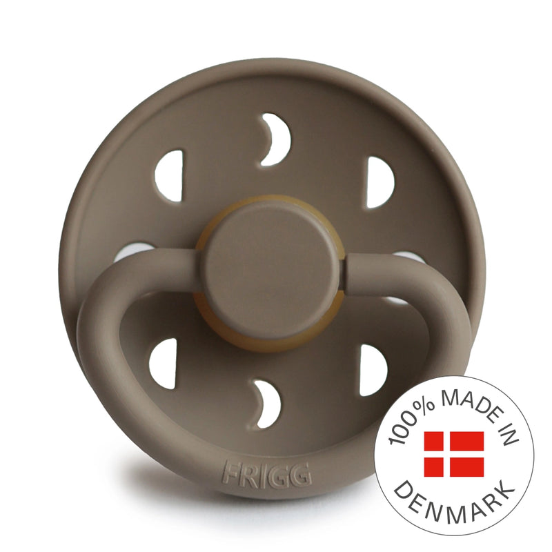 FRIGG Round Pacifier - Moon Phase Latex Size 1 - Portobello