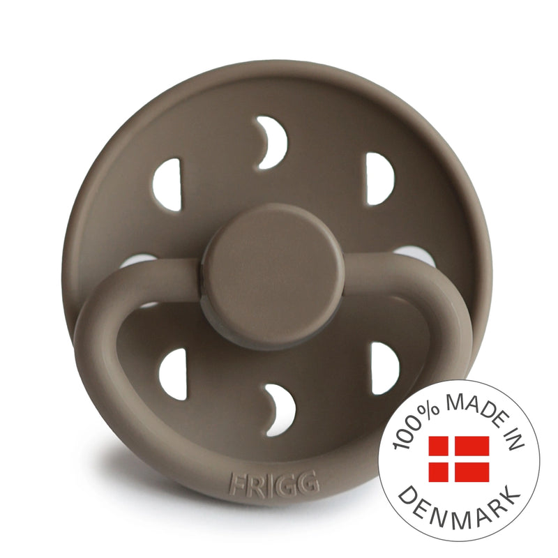 FRIGG Round Pacifier - Moon Phase Silicone Size 1 - Portobello