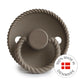 FRIGG Round Pacifier - Rope Silicone Size 2 - Portobello
