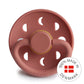 FRIGG Round Pacifier - Moon Phase Latex Size 1 - Powder Blush