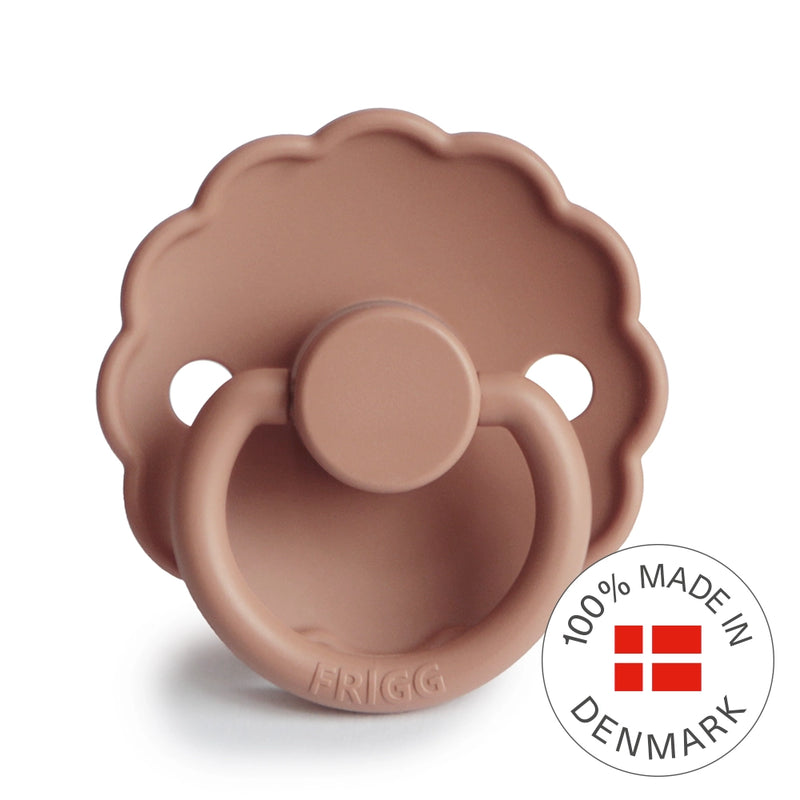 FRIGG Round Pacifier - Daisy Silicone Size 1 - Rose Gold