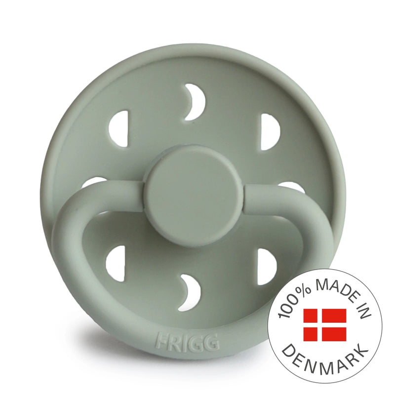 FRIGG Round Pacifier - Moon Phase Silicone Size 1 - Sage