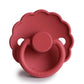 FRIGG Round Pacifier - Daisy Silicone Size 2 - Scarlet