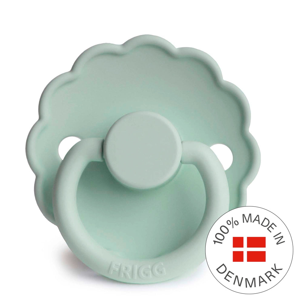 FRIGG Round Pacifier - Daisy Silicone Size 1 - Seafoam