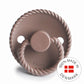 FRIGG Round Pacifier - Rope Silicone Size 1 - Sepia