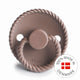FRIGG Round Pacifier - Rope Silicone Size 1 - Sepia