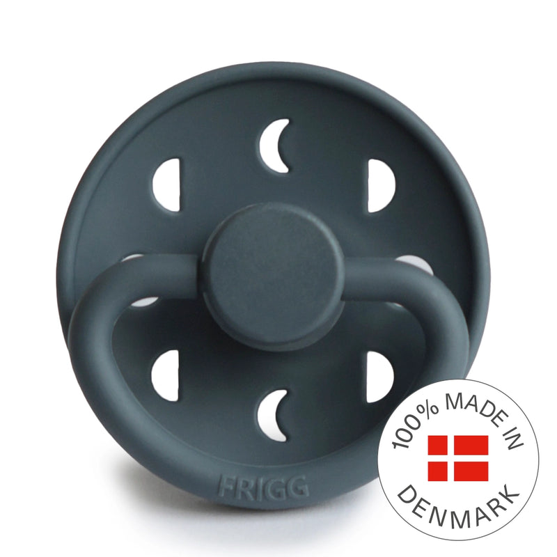 FRIGG Round Pacifier - Moon Phase Silicone Size 1 - Slate