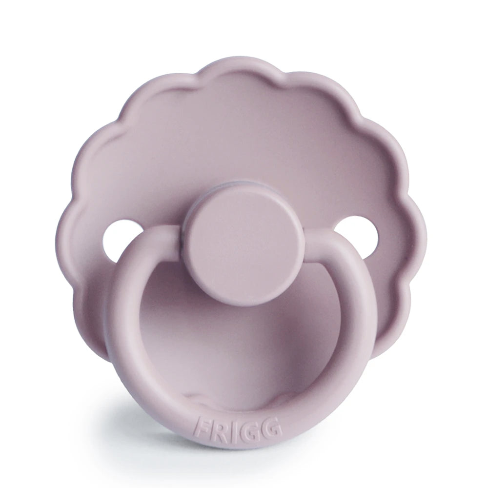 FRIGG Round Pacifier - Daisy Silicone Size 1 - Soft Lilac