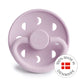 FRIGG Round Pacifier - Moon Phase Silicone Size 2 - Soft Lilac