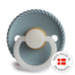 FRIGG Round Pacifier - Rope Night Latex Size 2 - Stone Blue