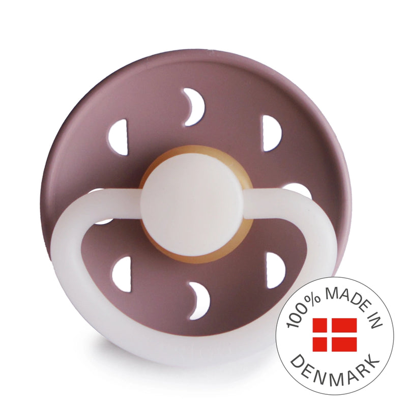 Ciuccio rotondo FRIGG - Fase lunare Notte Lattice Taglia 1 - Twilight Mauve