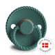 FRIGG Round Pacifier - Rope Latex Size 1 - Vintage Green