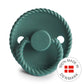 FRIGG Round Pacifier - Rope Silicone Size 1 - Vintage Green