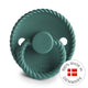 FRIGG Round Pacifier - Rope Silicone Size 1 - Vintage Green