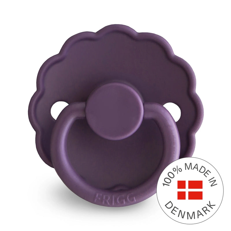 FRIGG Round Pacifier - Daisy Silicone Size 1 - Violet Dream