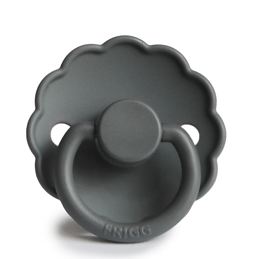 FRIGG Round Pacifier - Daisy Silicone Size 1 - Graphite