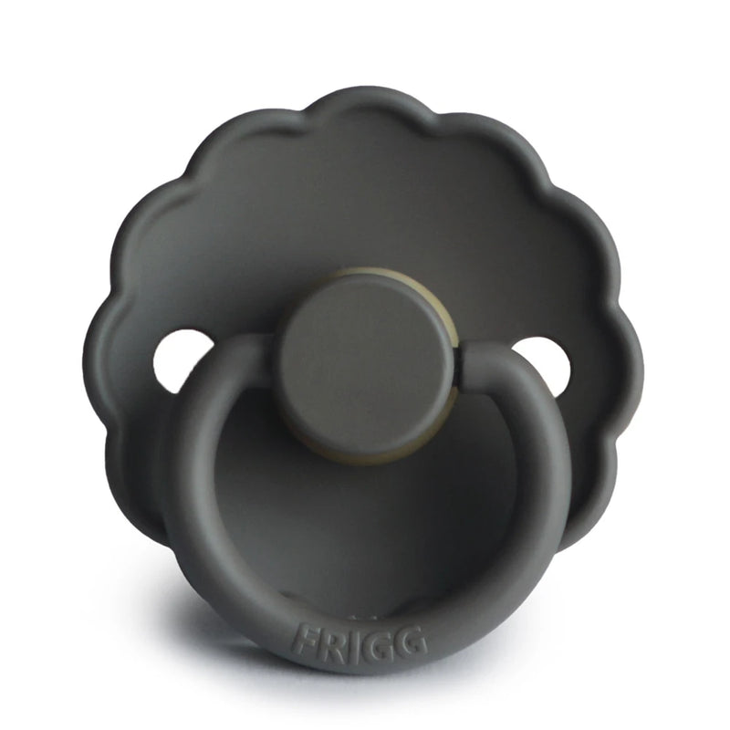 FRIGG Round Pacifier - Daisy Latex Size 1 - Graphite