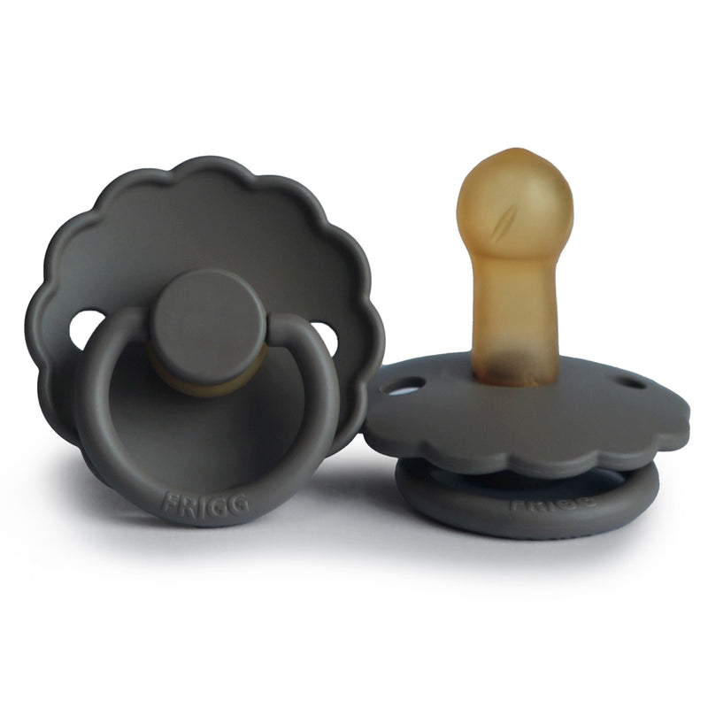 Sucette ronde FRIGG - Daisy Latex Taille 2 - Graphite