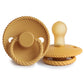 FRIGG Round Pacifier - Rope Latex Size 1 - Honey Gold