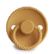 FRIGG Round Pacifier - Rope Latex Size 1 - Honey Gold