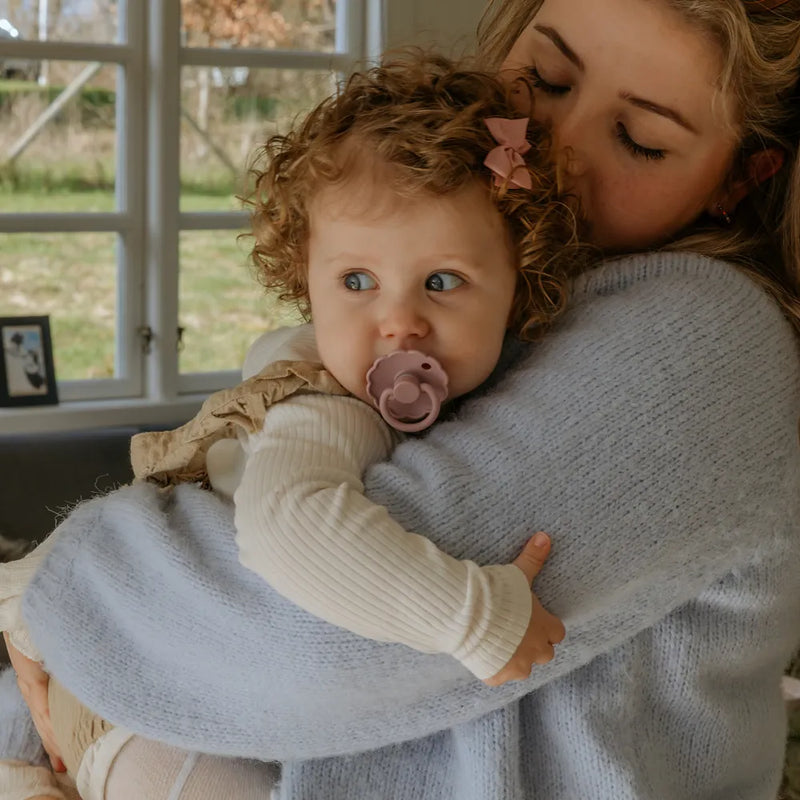 FRIGG Round Pacifier - Daisy Silicone Size 1 - Blush