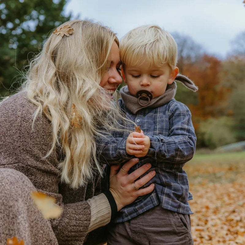 FRIGG Round Pacifier - Rope Silicone Size 1 - Cocoa