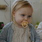 FRIGG Pacifier - Moon Phase Silicone 2-Pack Size 2 - Pale Daffodil/Cream