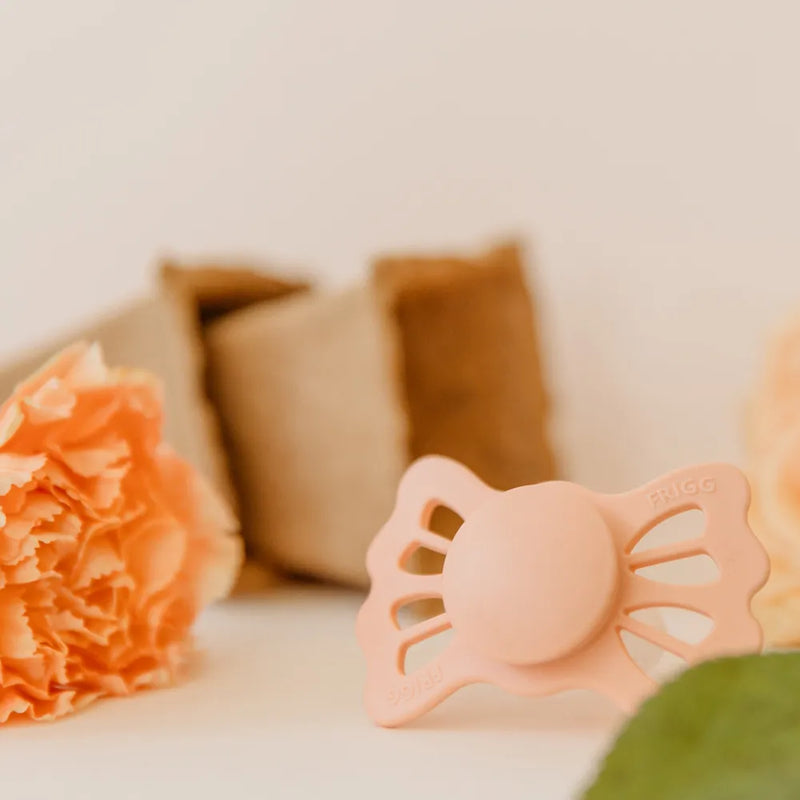 FRIGG Pacifier - Lucky Silicone 2-Pack Size 2 - Soft Lilac/Pretty in Peach