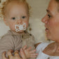 FRIGG Anatomical Pacifier - Butterfly Silicone Size 2 - Cream