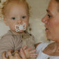FRIGG Anatomical Pacifier - Butterfly Silicone Size 2 - Croissant