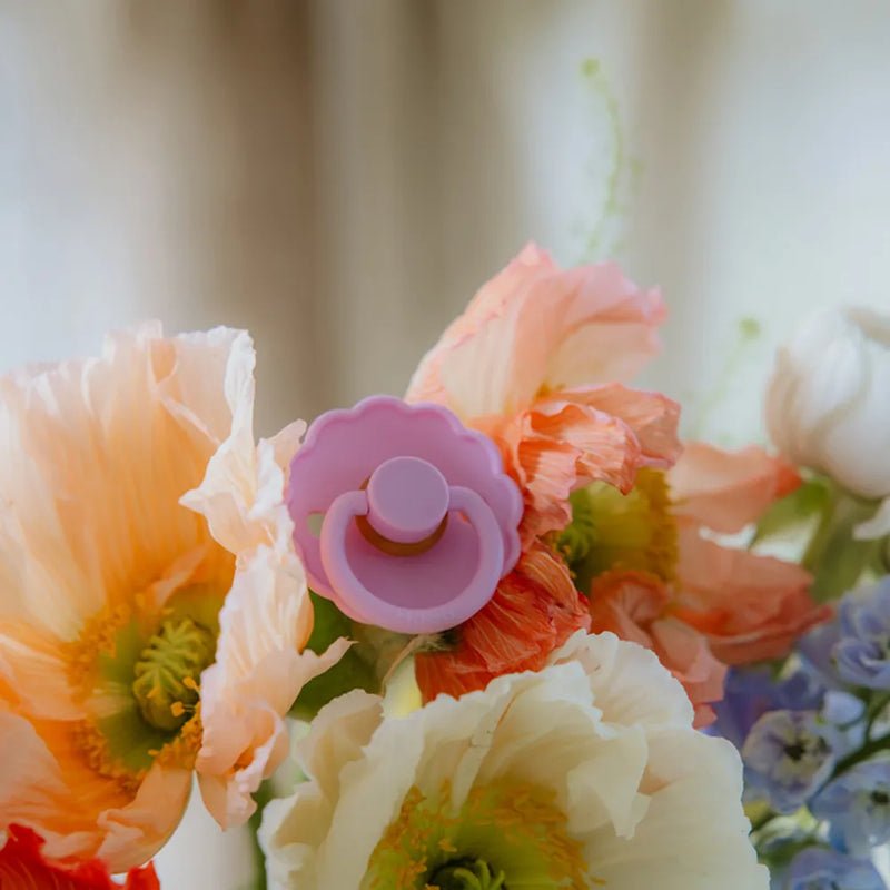 FRIGG Round Pacifier - Daisy Latex Size 1 - Lupine