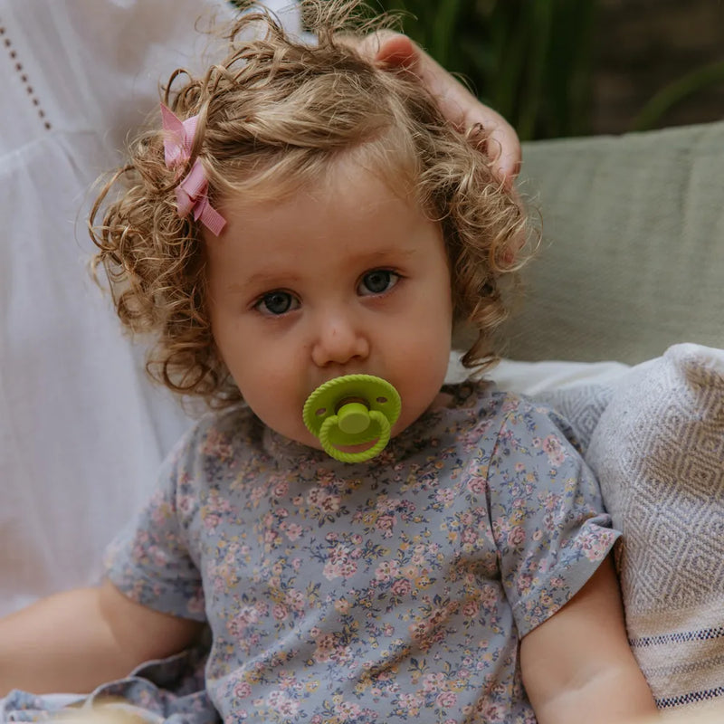 FRIGG Round Pacifier - Rope Silicone Size 2 - Rain Forest