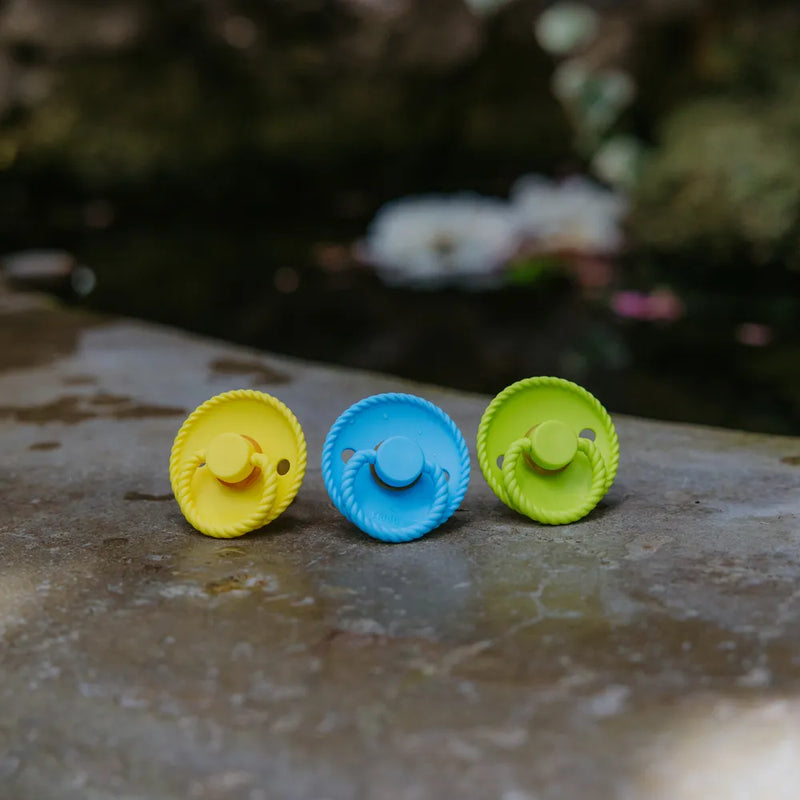 FRIGG Round Pacifier - Rope Silicone Size 2 - Rain Forest