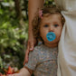 FRIGG Round Pacifier - Rope Silicone Size 2 - Waterfall