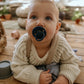 FRIGG Pacifier - Rope Silicone 2-Pack Size 2 - Dark Navy/Cream