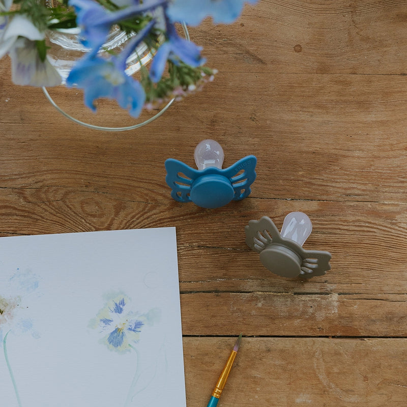 FRIGG Anatomical Pacifier - Butterfly Silicone Size 1 - Ocean View