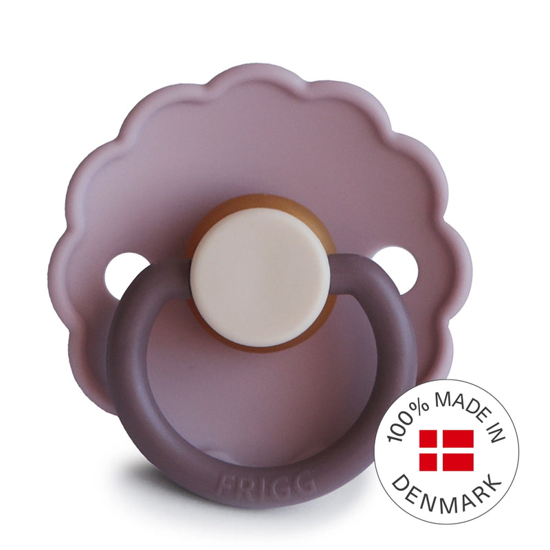 FRIGG Round Pacifier - Daisy Latex Size 1 - Lavender Haze
