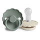 FRIGG Pacifier - Daisy Silicone 2-Pack Size 2 - Lily Pad/Cream