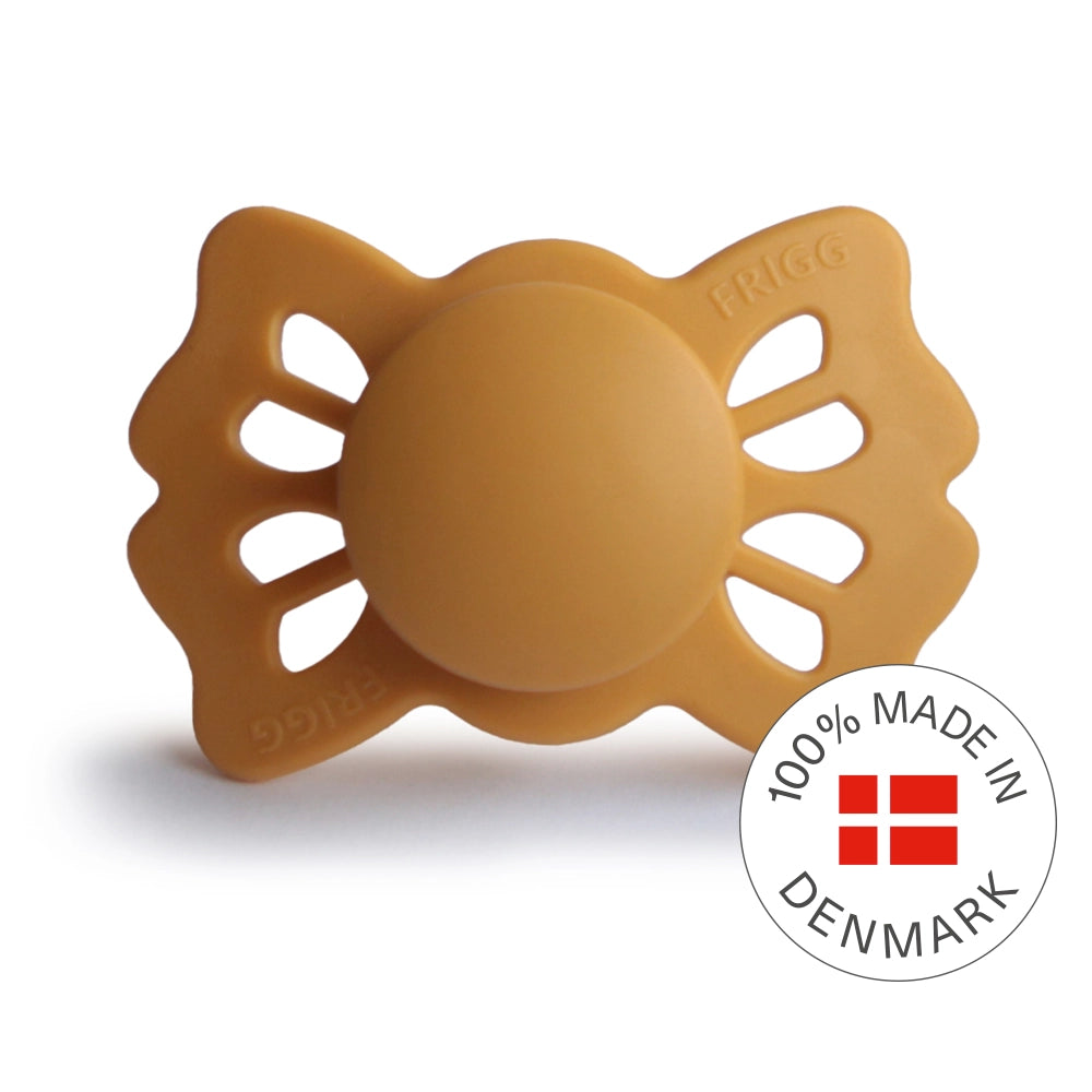 FRIGG Symmetrical Pacifier - Lucky Silicone Size 1 - Honey Gold
