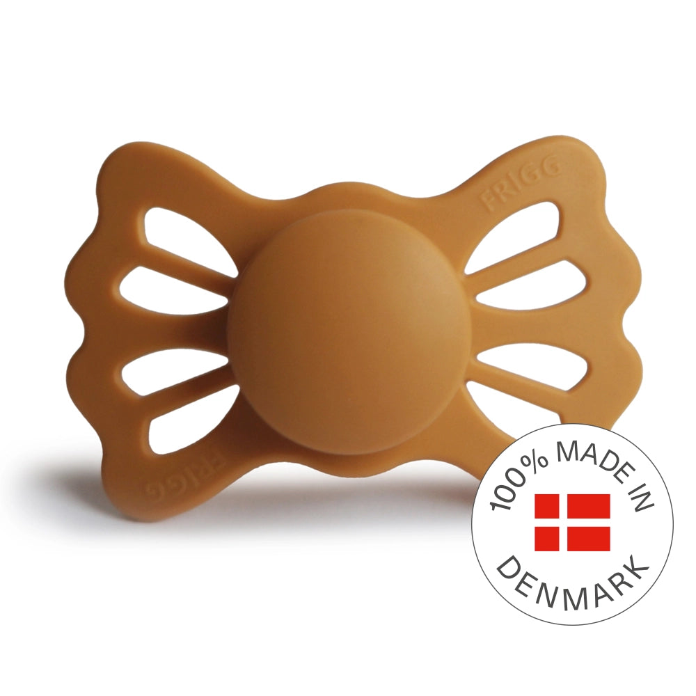 FRIGG Symmetrical Pacifier - Lucky Silicone Size 2 - Honey Gold
