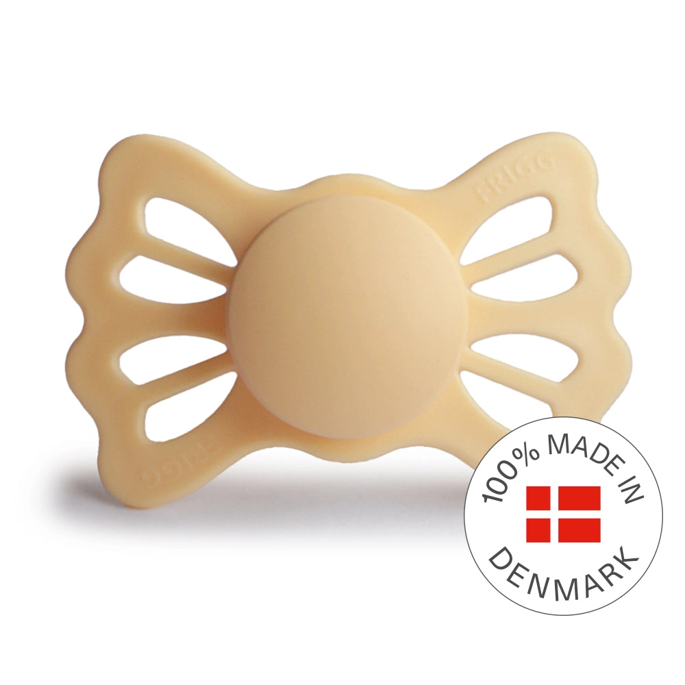 FRIGG Symmetrical Pacifier - Lucky Silicone Size 2 - Pale Daffodil