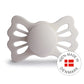 FRIGG Symmetrical Pacifier - Lucky Silicone Size 2 - Silver Gray