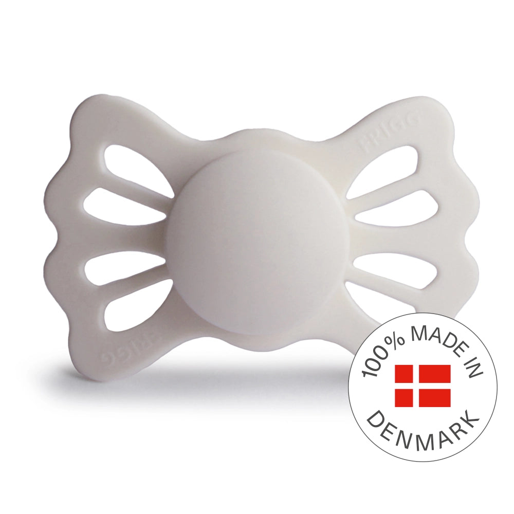 FRIGG Symmetrical Pacifier - Lucky Silicone Size 2 - Silver Gray